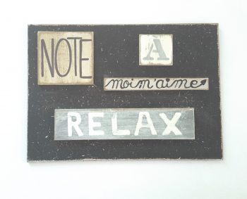 Tableau "Note à moi m’aime RELAX"