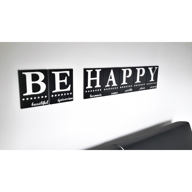 BE HAPPY Lettres Décoratives Acrostich' - ExpressionDeco