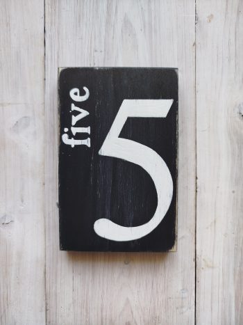Five 5 noir et blanc