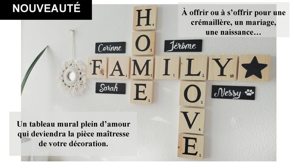 Coffret lettres scrabble