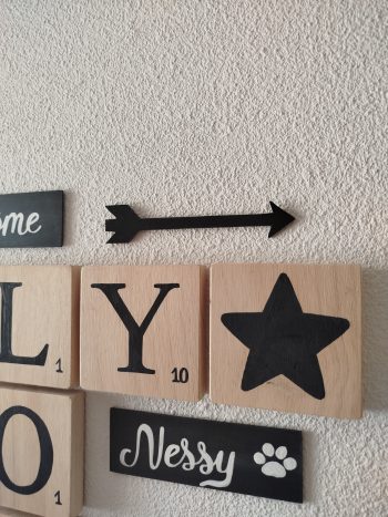 Flèche noire pour mur de scrabble – Image 5