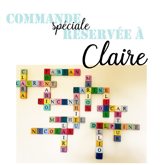 commande complémentaire réservée à claire