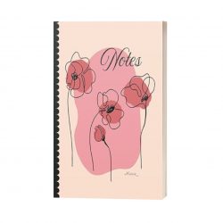 Carnet de notes ligné - Coquelicots Rose
