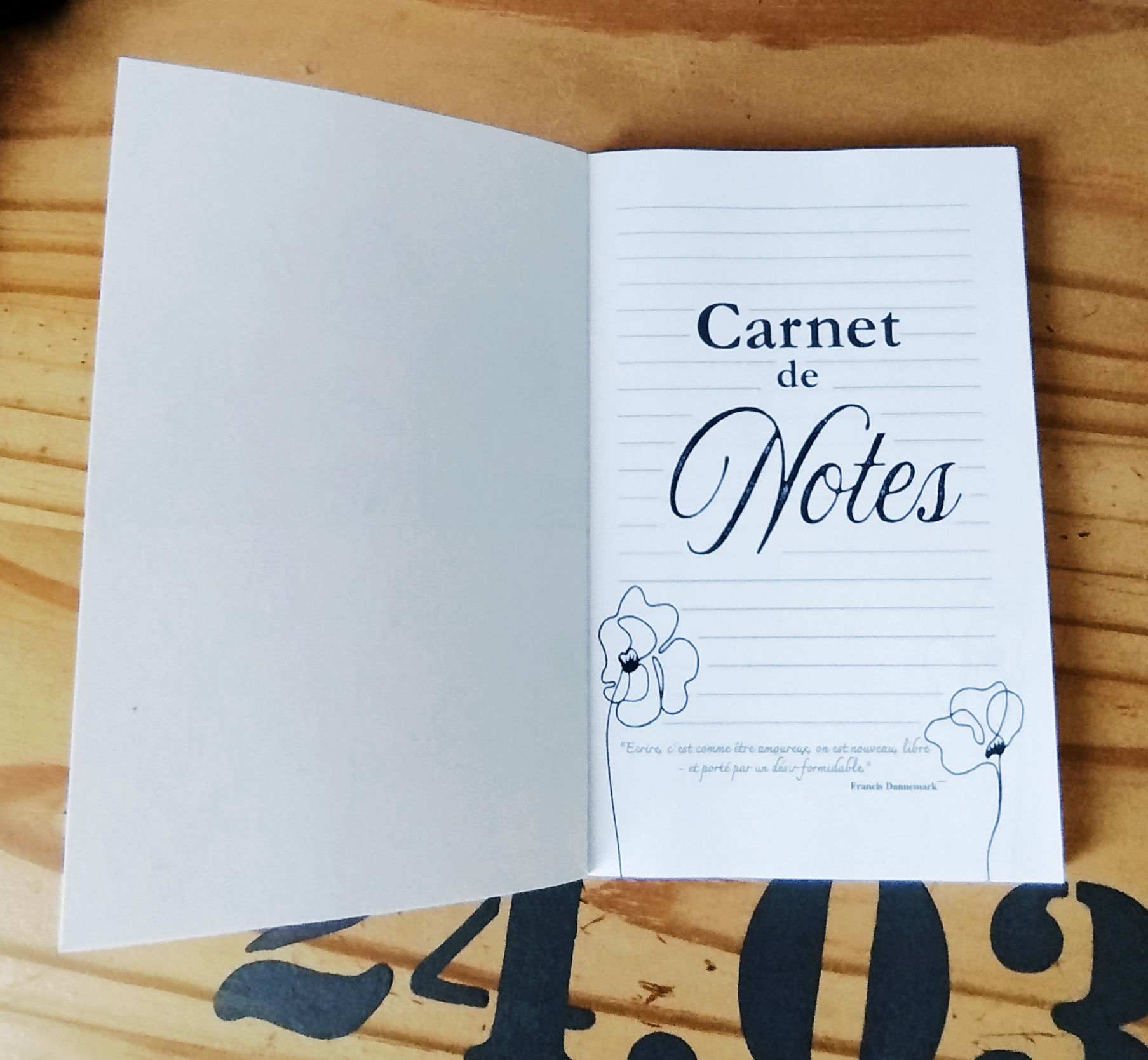 Carnet de notes ligné - Coquelicots Rose – Image 5