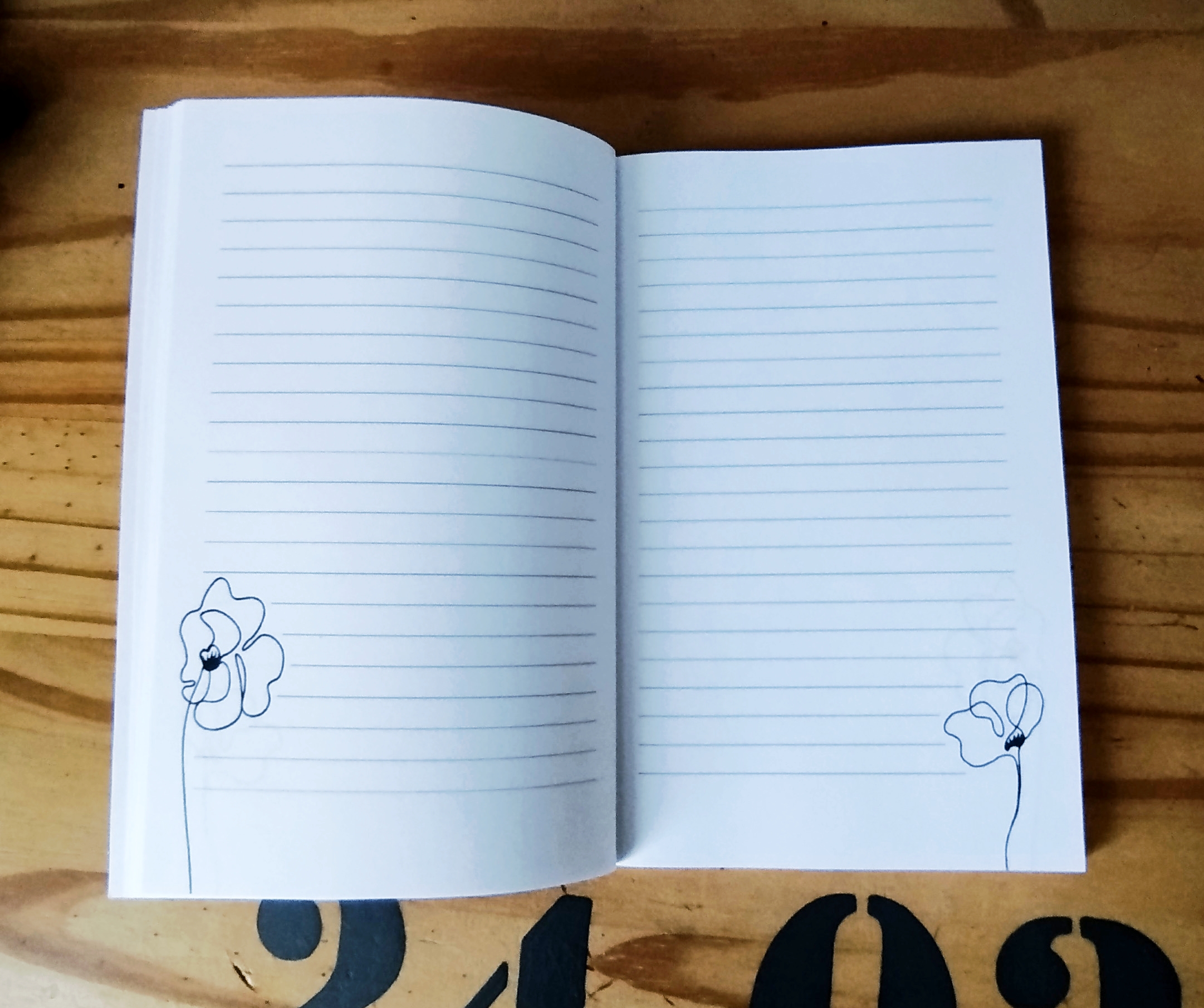 Carnet de notes ligné - Coquelicots Rose – Image 6